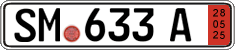 German license plate, Export transit plates