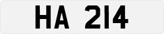 License plate of Hong Kong, AB 1234