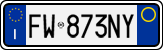 License plate of Italy, Cars (1994 year series)