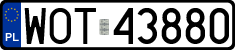 License plates of Poland, Regular car plates