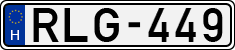license plates of Hungary, Cars (1990)