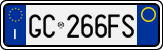 License plate of Italy, Cars (1994 year series)