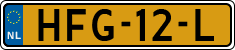 License plate of the Netherlands, Cars