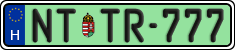 license plates of Hungary, Regular plates (2022)