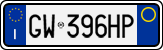 License plate of Italy, Cars (1994 year series)