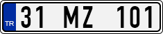 License plate of Turkey, Regular plates