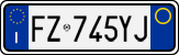 License plate of Italy, Cars (1994 year series)