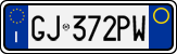 License plate of Italy, Cars (1994 year series)