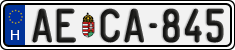 license plates of Hungary, Regular plates (2022)