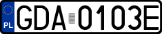 License plates of Poland, Regular car plates