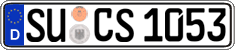 German license plate, Regular plates