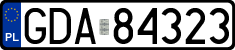 License plates of Poland, Regular car plates