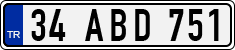License plate of Turkey, Regular plates