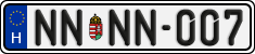 license plates of Hungary, Regular plates (2022)
