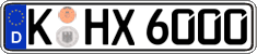 German license plate, Regular plates