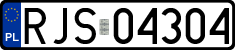 License plates of Poland, Regular car plates