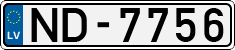 License plate of Latvia, Regular car plates