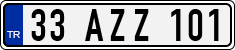 License plate of Turkey, Regular plates