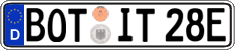 German license plate, Electric vehicles