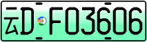 License plate of China, Electric vehicles