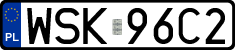License plates of Poland, Regular car plates