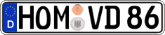German license plate, Regular plates