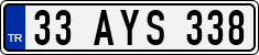 License plate of Turkey, Regular plates