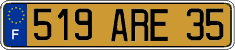 French license plate, FNI