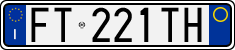 License plate of Italy, Cars (1994 year series)