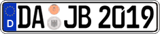 German license plate, Regular plates