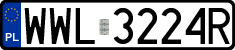 License plates of Poland, Regular car plates