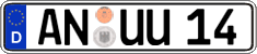 German license plate, Regular plates