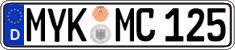 German license plate, Regular plates