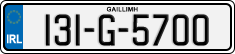 License plate of Ireland, Regular plates