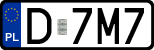 License plates of Poland, Regular car plates