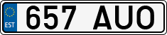 License plate of Estonia, Regular car plates