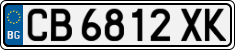 License plate of Bulgaria, Cars