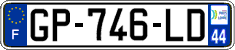 French license plate, SIV (ordinary)