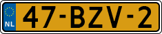 License plate of the Netherlands, Heavy Commercial Vehicles (1994 system)