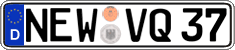German license plate, Regular plates
