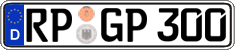 German license plate, Regular plates