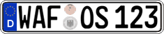 German license plate, Regular plates