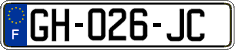 French license plate, SIV (ordinary)