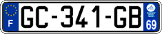 French license plate, SIV (ordinary)