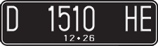 License plate of Indonesia, Regular plates