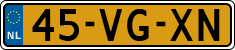 License plate of the Netherlands, Light Commercial Vehicles (1994 system)