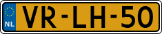 License plate of the Netherlands, Light Commercial Vehicles (1994 system)