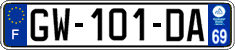 French license plate, SIV (ordinary)
