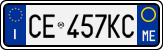 License plate of Italy, Cars (1994 year series)