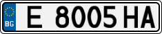 License plate of Bulgaria, Cars